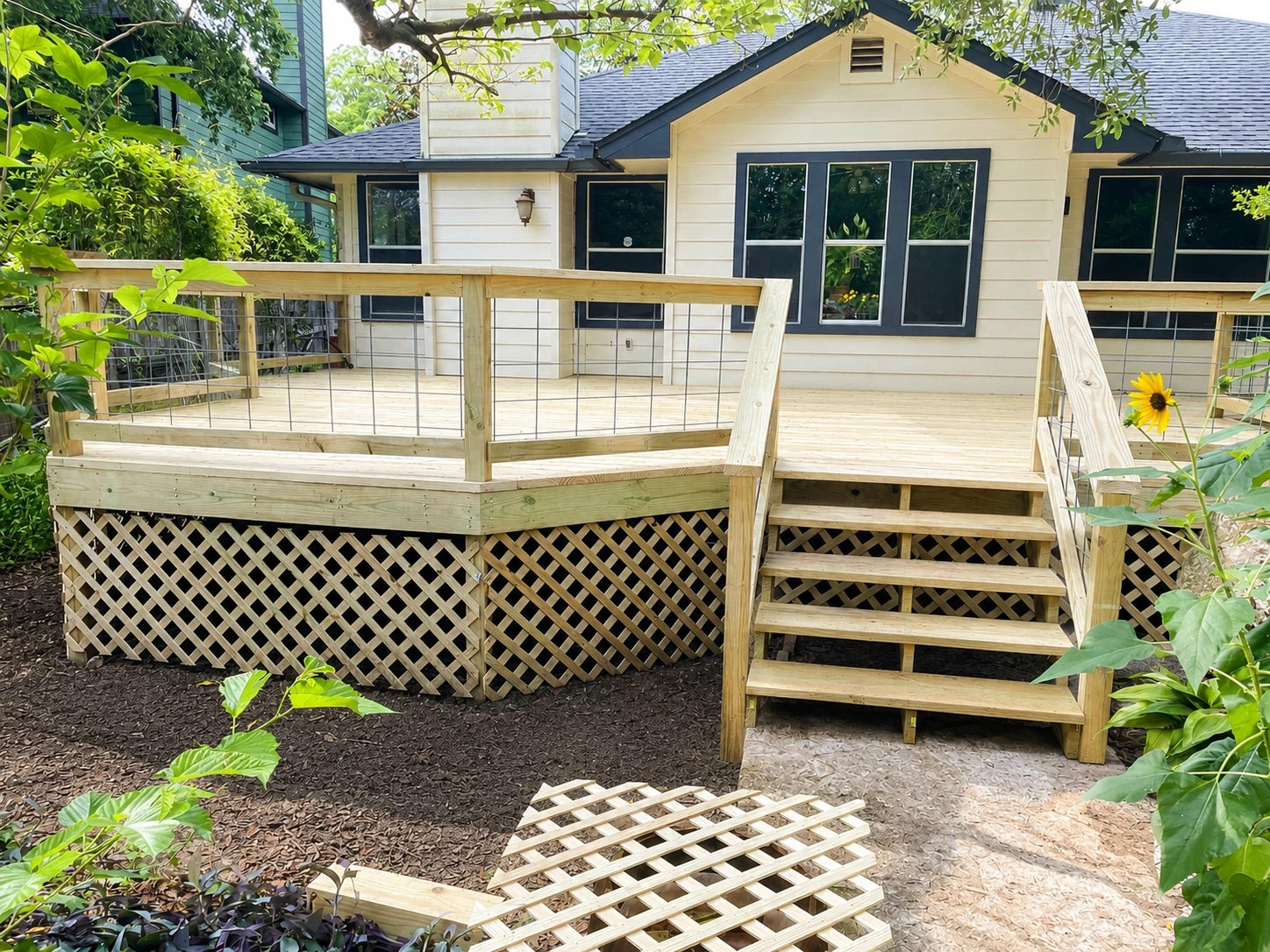 Cedar Deck Rebuild after