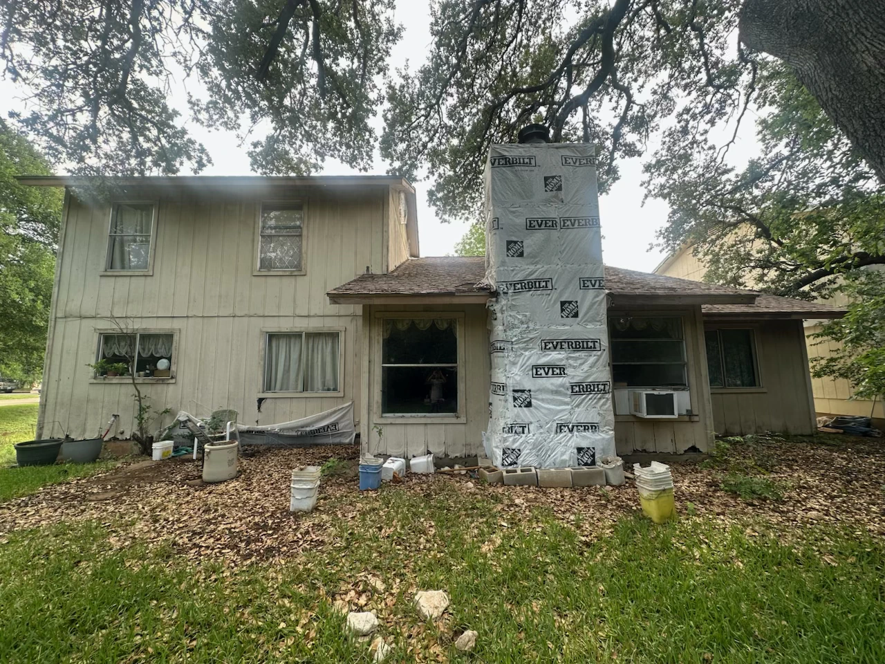 Full Siding Replacement before